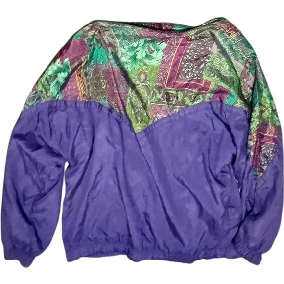 Rare 90s vintage colorblock windbreaker by Basic Gear™ - Picture 3 of 7